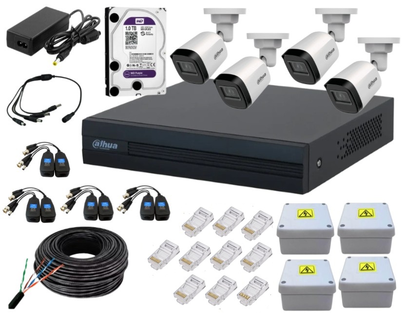 DVR 4 Canales con 4 camaras DVR 4 Canales con 4 camaras