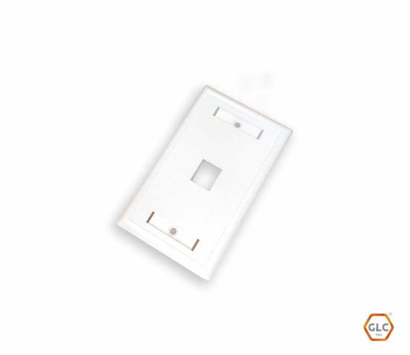 FACE PLATE 1 PORT CAT5E/6