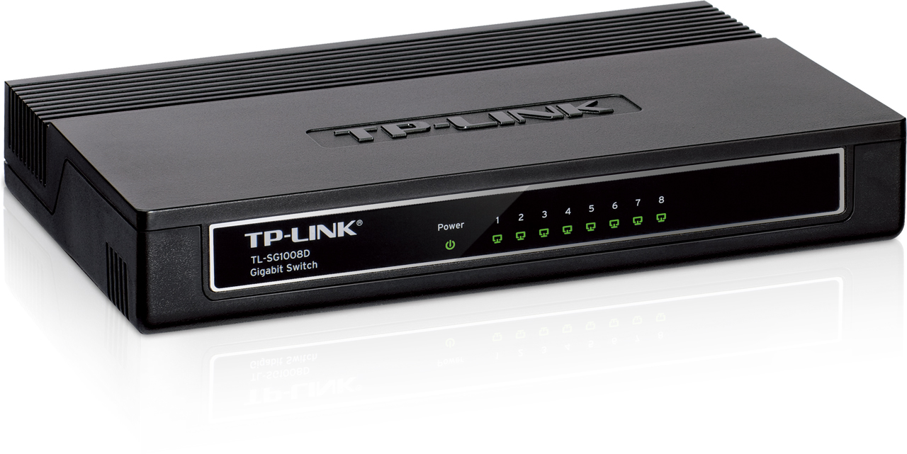 Switch 8 Puertos TP Link Gigabit Acero
