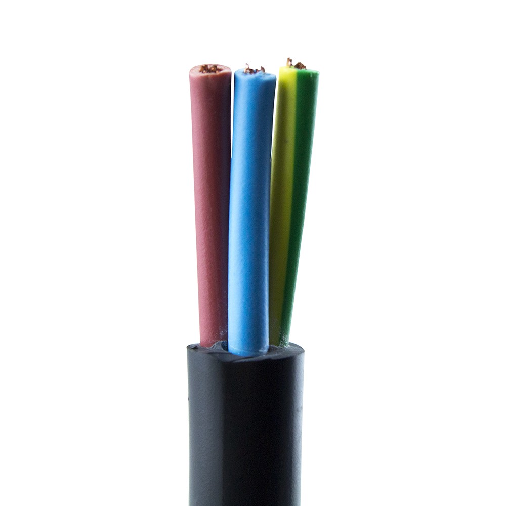 Cable redondo tipo taller de 3 conductores de 1 Mm2. Rollo por 100 Mts.