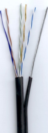 UTP 4P CAT 5E Exterior con portante de acero