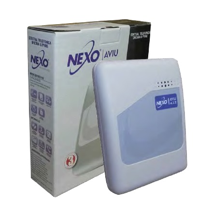 Central Telefónica Nexo AVIU 4.12 (2X6) 2 lineas externas y 6 internos, ampliable a 4 lineas externas y 12 internos.